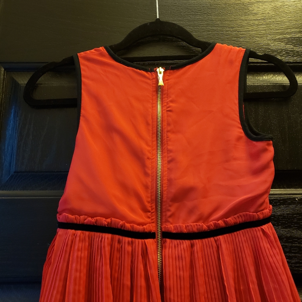 🎉 Host Pick 🎉  Kate Spade Red Holiday Chiffon Dress - 152/12Y - Picture 5 of 7